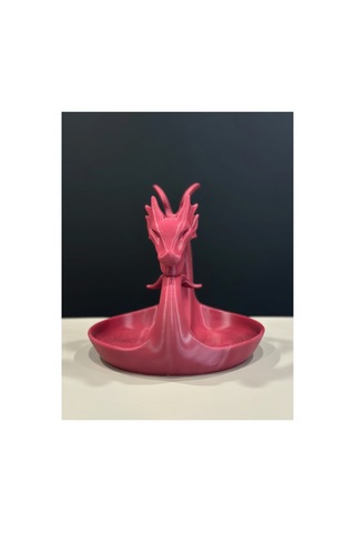 Ejderha Figürlü Tepsi - 3d Baskı Fantastik Dragon Organizer & Dekoratif Obje