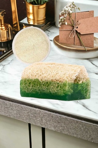 2'li Doğal Set Kabak Lifli Aloe Vera Sabun + Akne Temizleme Lifli Yüz Pedi