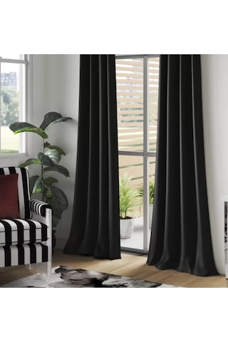 Evdepo Home Blackout Karartma Fon Perde Siyah