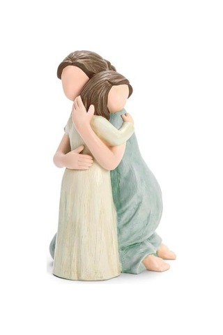 Anne Kız Figür Reçine Anne Kız Sarılan Heykel Doğum Günü Anneler Günü Hediyesi Yatak Odası Oturma Odası Dekoru İçin