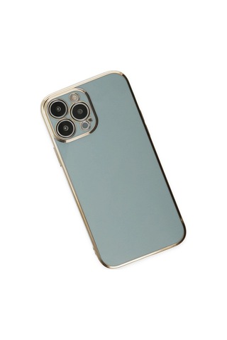 Apple, Uyumlu iPhone 13 Pro Kılıf Volet Silikon - Açık Yeşil