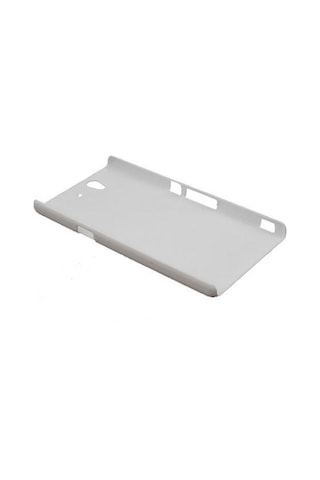 Xperia Z İle Uyumlu Sert Kauçuk Kılıf Beyaz