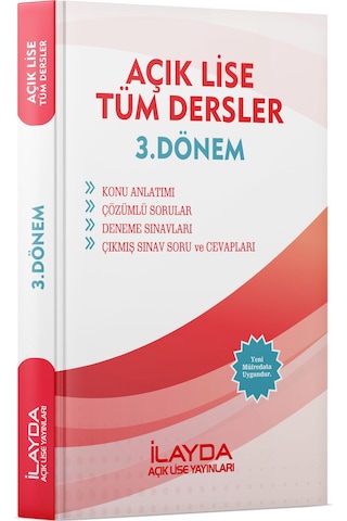 Açık Lise 3. Dönem Tüm Dersler Yardımcı Kitabı