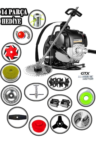 Eisenn German 9700 + Ergo Pro Sırt Tırpan + Akrobat Çapalama + Toprak Eşeleme 14 Parça Full Set