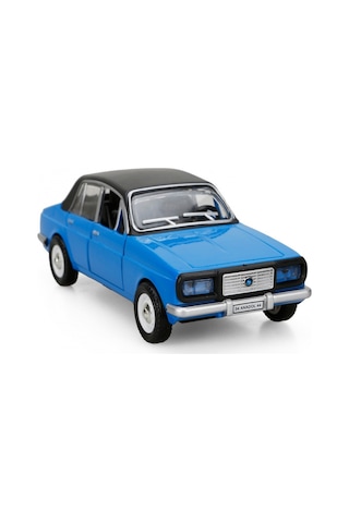 Anadol Diecast Çek Bırak Metal Oyuncak Araba Krem