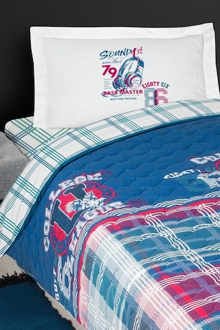 Ranforce Kapitoneli Genç Nevresim Takımı Denıs Mavi