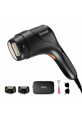 Omnex Eliteglow Buz Başlıklı Akıllı Cilt Sensörlü 10 Kademe Enerji Ipl Lazer Epilasyon Cihazı