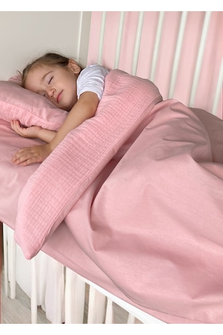 Joyous Mom Kids Pamuk Muslin-akfil Bebek Nevresim Takımı Çift Yönlü Kullanım