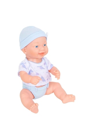 Sesli İkiz Bebekler Oyun Seti 32 Cm - Biberonlu Pilli Et Bebekler Piller Dahil