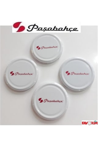 Paşabahçe Konserve Kavanoz Kapağı 50 Adet Metal Beyaz Silikonlu