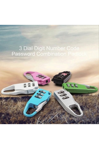 Dial Digit Number Code Password Combination Padlock Travel Securi