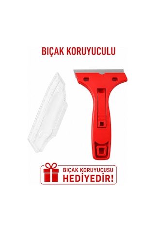 Profesyonel Cam Kazıyıcı Jiletli Cam Kazıma Bıçağı Etiket Boya Silikon Yapışkan Temizleyici Siyah