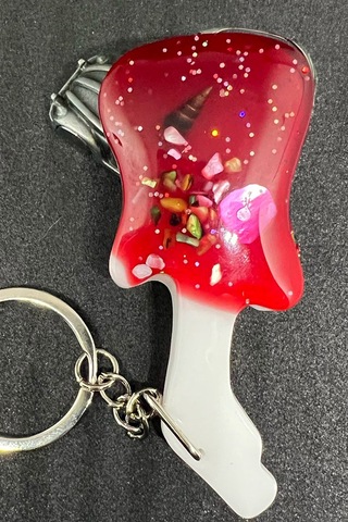 Gitar Şekilli Mini Şirin Anahtarlık Çanta Anahtar Aksesuar Anahtarlık