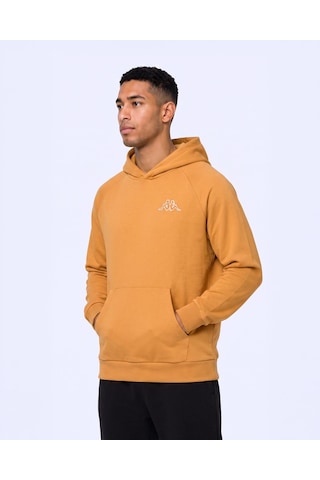 Kappa Authentic Onial Tur Erkek Koyu Turuncu Oversize Hoodie