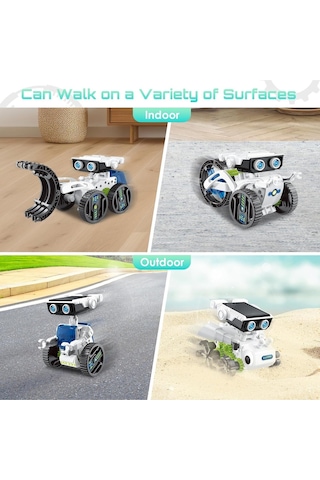 Acelife 12sı1 Arada Güneş Enerjili Robot Oyuncağı, 8-13 Yaş Çocuklar Için Dıy Stem Yapı Kiti Eğitici Oyuncaklar