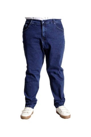 Mode Xl Büyük Beden Erkek Kot Pantolon Paris Star 23908 Mavi 001