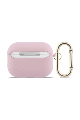 Apple Airpods Pro 3 Uyumlu Kılıf Guess Lisanslı Anahtarlıklı Pu Deri Pembe