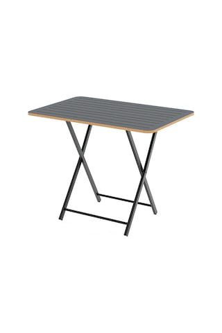 Katlanır 4 Kişilik Bahçe Masası Bistro Masa 55x90 Füme 1426