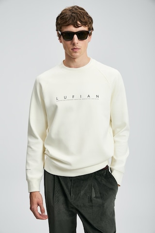 Lufian Cooper Erkek Sweatshirt 112030177 Ekru