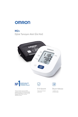 Omron HEM-7146-E M2+ 30 Ölçüm Hafızalı Geniş Manşetli Üst Koldan Ölçer Dijital Tansiyon Aleti