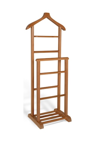 İkili Dilsiz Uşak Açık Kahverengi Masif Ahşap Palto Ceket Cüppe Diğer