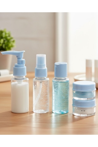 Seyahat İçin 5 Li Şeffaf Dolum Şişesi Seti 30 Ml Çok Renkli