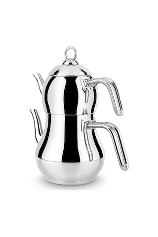 Lines Şahmeran Mega Boy Metal Kulp Çelik Çaydanlık