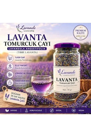 Lavande Lavanta Çiftliği Lavanta Tomurcuk Çayı Yeni Sezon 2026 70 G