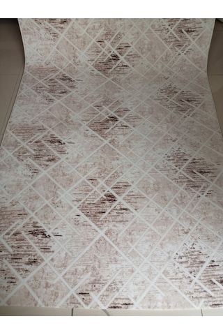 Aslan Home Bej Yumuşak Dokulu Yıkanabilir Kaymaz Dört Mevsimlik Salon, Banyo, Balkon, Genç Odası Kesme Yolluk Bej