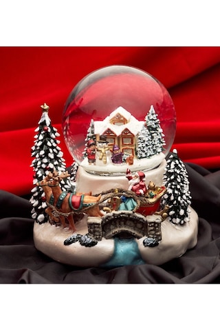 Yerli, El Boyaması, Müzikli Ve Kendinden Üflemeli, Köprülü Kızak, Noel Kar Küresi.