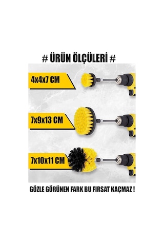 İsgstore 3'lü Matkap Ucu Temizlik Fırçası