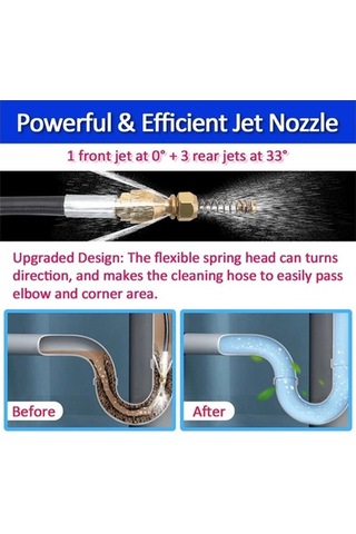 Besthome1 10m 2320psi 160bar Yüksek Basınçlı Boru Temizleyici, Karcher K2-k7 Uygun