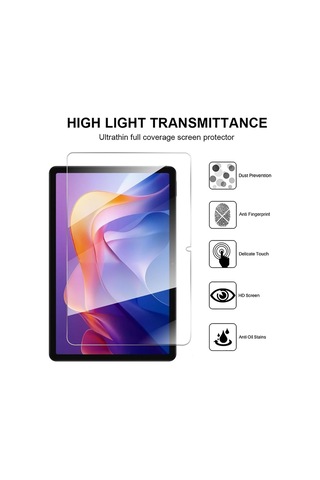 Xiaomi Redmi Pad 2 11 Inç İle Uyumlu Tam Koruma Nano Esnek Tablet Kırılmaz Ekran Koruyucu 2 Adet