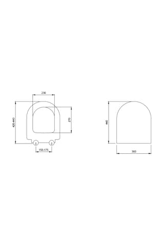 Bocchi Pure S Kısa Klozet Kapağı Mat Somon A0302-032 Beyaz