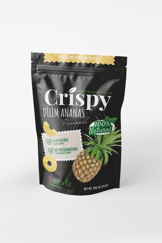Dondurularak Kurutulmuş Ananas Dilimleri 20 Gram