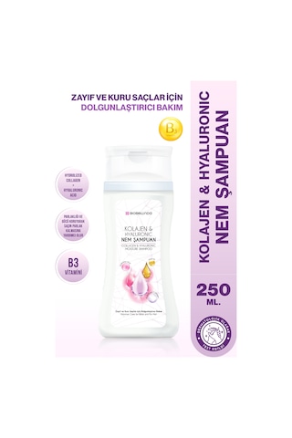 Kolajen & Hyaluronic Nem Şampuan 250 Ml İnce Telli
