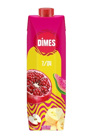Dimes 7/24 Enerji Karışık Meyve Suyu 1 Lt X 6 Adet
