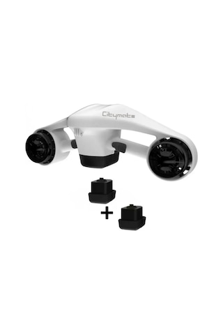 Sea Scooter Elektrikli Deniz Su Scooter Hoverboard Citymate +Kılf Beyaz 2 Adet Normal Bataryalı