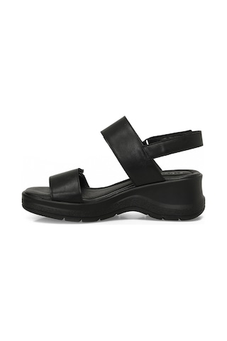 Butigo 25s-271 6fx Siyah Kadın Dolgu Topuk Sandalet 000000000102687422 Siyah