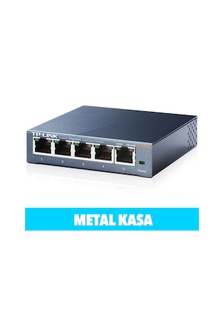 Tp-lınk Tl-sg105, 5 Port, Gigabit, Yönetilemez, Metal Kasa, Masaüstü Switch