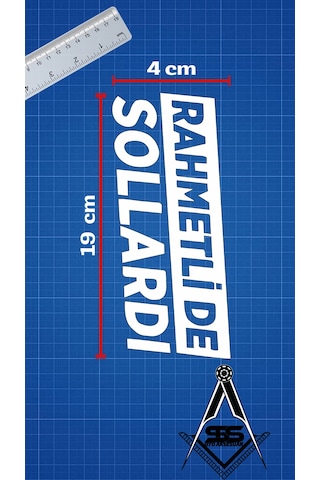 Rahmetli De Sollardı Jdm Yazı Araba-motosiklet Cam Etiket Sticker 18x8cm Beyaz Renk Beyaz