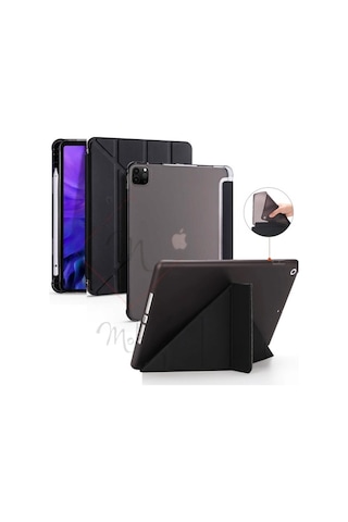 Apple Uyumlu iPad Pro 11 2.Nesil 2020 Kılıf Trifolding Kalem Bölmeli