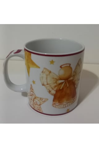 Kupa Porselen Melek Sarı