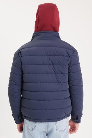 Tudors Erkek Regular Fit Klasik Kesim Dik Yaka Çift Cepli Sıcak Tutan Lacivert Şişme Mont-41803 Lacivert