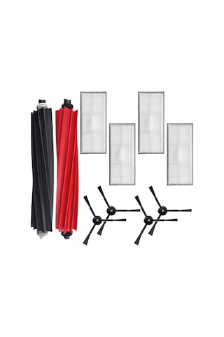 Roborock S8 , S8 Plus , S8 Pro Ultra Uyumlu Siyah 10 Parça Yedek Set