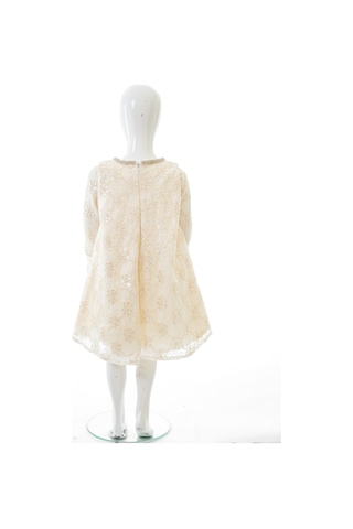 Xo Kids Kız Çocuk Elbise 3-7 Yaş 613 Ekru