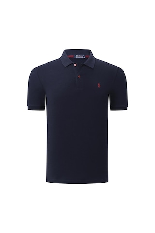 T8561 Dewberry Erkek Tshırt-düz Lacivert Düz Lacivert