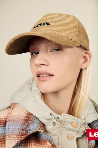 Levi's Unisex Kahverengi Ayarlanabilir Keten Şapka - D5544-0002