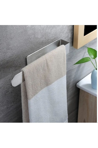 Gkd Banyo, Lavabo, Mutfak 304 Paslanmaz Çelik Yapışkanlı Havlu Askılığı, Havluluk Askısı Inox