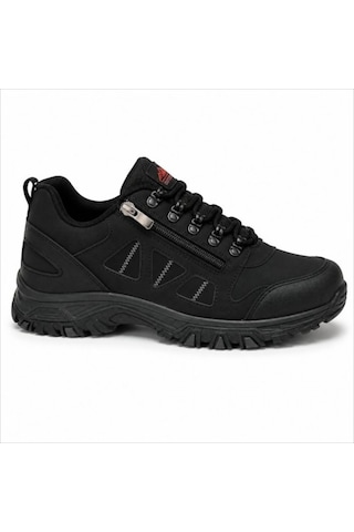 Wanderfull Trekking Erkek Outdoor Kancalı Fermuarlı Siyah Ayakkabı 40-45